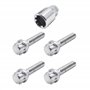 SIMONI RACING BRA/50 Kit 4 Boulons antivol - Boulons antivol pour Roues Clé 17-19 M12x1.5 Longueur 45 mm