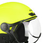 CGM Ebi Casque Ski Adulte Unisexe, Jaune Fluo Mat, S (55-56cm)