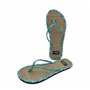 Élégantes Chaussons femme été modèle Caraïbes fond bambou tongs anti-transpiration frais Flip Flops en paille semelle en caoutch