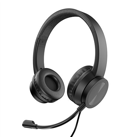 VulTech HS-03 HS-03 Casque Audio avec Microphone réglable pour PC avec contrôleur de Volume et muet pour Bureau