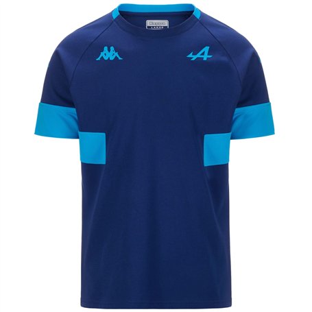 Kappa - T-Shirt Adobi BWT Alpine F1 Team 2024 pour Homme - Bleu - Taille L