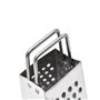 Mini râpe à 4 faces en acier inoxydable – Parfait pour fromage, légumes, ail et épices. Râpe à quatre côtés 74178