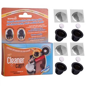 CleanerCaps Nettoyage Machine à Café - Compatible avec Nespresso - 4 Capsules Détergents - Nettoyage Bec de Sortie Café - Nettoy CleanerCaps Nettoyage Machine à Café - Compatible avec Nespresso - 4 Capsules Détergents - Nettoyage Bec de Sortie Café - Nettoy