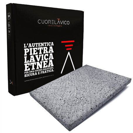 Cuore Lavico Plaque réfractaire en pierre de lave de l’Etna pour pizza et pain