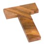 Logica Jeux Art. T Puzzle - Casse-Tête en Bois Précieux - 100 Puzzles en 1 - Difficulté 4/6 Extrême - Puzzle Géométrique - Colle