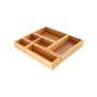 Avilia Lot de 5 organiseurs multifonctions en bambou - Différentes tailles - Diviseurs pour tiroirs cuisine, salle de bain ou bu