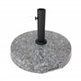 FRANKYSTAR Pierre - Base pour parasol de jardin rond Ø45 cm Pied de 25 kg pour parasols en pierre grise