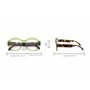 Corpo-otto Lunettes de lecture Vogue Vert-Tortue +2,50, Vert tortue, 2.5 Diottria
