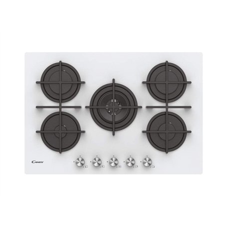 Candy CVG74WPW Plateau à gaz en verre