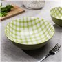 Saladier 21 cm vert Vichy
