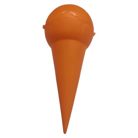 Cendrier de plage conique portable forme cône mer été coloré de poche (orange)