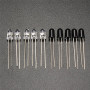 ExcLent 10Pcs 5Mm 940Nm Infrarouge Diode Infrarouge Lancement Émetteur Récepteur Récepteur Led