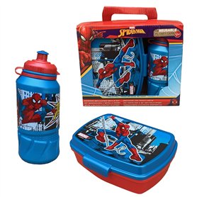 ST51373 Set Spiderman Marvel Gourde Sport + porte-documents