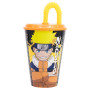 Stor Naruto Gobelet réutilisable avec couvercle et paille 430 ml