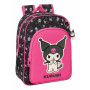 Cartable Kuromi Noir Fuchsia 26 x 34 x 11 cm
