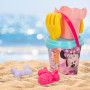 ColorBaby Disney Minnie Mouse Ensemble de Plage pour Enfants avec Pelle, râteau, arrosoir et Accessoires Disney, Sac à Dos de Pl