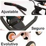 Olmitos Gyro Tricycle évolutif 5-en-1 pour Enfants de 1 à 5 Ans Adaptable et modulable avec ou sans pédales (Gyro +, Rose)