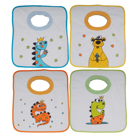 Ti TIN | Lot de 4 Bavoirs Imperméables