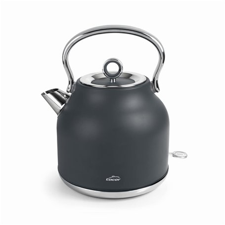 Lacor 69397 - Bouilloire rétro en acier inoxydable 18/10 avec technologie STRIX