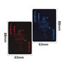 Jeu de Carte 54 BETOY 2PCS Jeu de Cartes de Poker Imperméable Plastique Outil de Tours de Magie Classique pour la Fête et Le Jeu