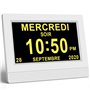SINOIDEAS Horloge Numérique Calendrier Horloge Alzheimer Horloge Démence 7" LCD avec Date