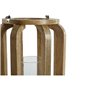 Bougeoir Home ESPRIT Naturel Verre Bois de manguier 25 x 25 x 35 cm