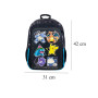 CYPBRANDS Pokémon Mochila Escolar-Geo, Sac à Dos Mixte Enfant, Noir, Estandar