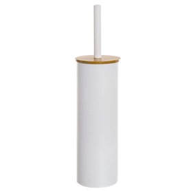 Home Gadgets Brosse WC avec couvercle en bois blanc 37 cm Home Gadgets Brosse WC avec couvercle en bois blanc 37 cm