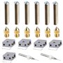 Accessoire de MK8 Makerbot 3D Imprimante 6Pcs 0.4MM Extrudeuse en laiton Tête d'impression Buse 6Pcs 30MM Longueur Extrudeuse 1