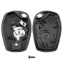 OcioDual Coque Clé 2 Boutons Compatible avec Dacia Logan Sandero Duster Lodgy, Boitier de Remplacement Voiture, Télécommande san