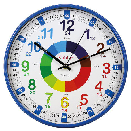 Kiddus Horloge Murale Éducative pour Enfants