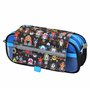 office box Colorline Trousse triple design avec grands compartiments intérieurs avec fermeture éclair individuelle, multicolore,