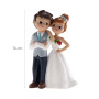 Dekora - Décoration Gâteau de Mariage | Figurine Mariés pour Gâteau de Mariage - Mariés avec Fleur