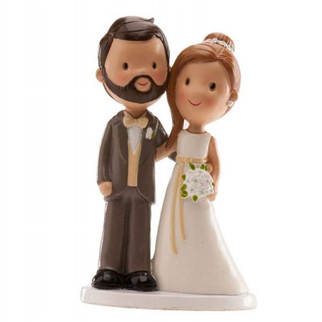 Dekora - Figurine de Gâteau Mariage Classique Multicolore