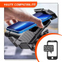 Support Telephone Moto Scooter Fixation de retroviseur en Aluminium 360° valable pour Les Telephones Portables jusqu'a Un ecran 
