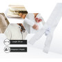 DOJA Barcelona | Fermeture Eclair 50 cm Blanche | Pack 10 Fermeture Eclair Séparable #5 | Curseur Automatique | Dent Plastique |