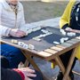 Domino Jeu de Table ou Domino Professionnel Grand 91 Pièces avec Boîte Métallique Domino Classique Sophistiqué et Toujours Diver