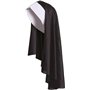 Fartoni Voile nonne pour costume de nonne fille ou femme. Accessoires pour déguisement de nonne Halloween. Chapeau de nonne terr