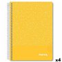 Cahier Imprex Jaune A5 80 Volets (4 Unités)