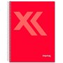 Cahier Imprex Rouge A5 80 Volets (4 Unités)