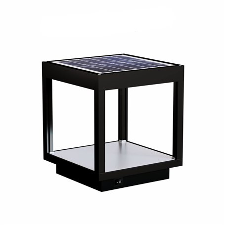 Beneito Faure Visor Lanterne Extérieure Solaire IP65 - Lampe de Table LED en Aluminium à Énergie Solaire avec Panneau Intégré 3.