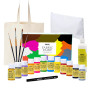Nazca Colors Fabric Paint Starter Kit - Set de Peinture Textile 10 Couleurs + Or et Argent 30ml