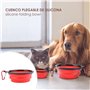 Mangeoire portable en silicone pour animaux domestiques, bol de voyage pour chien, bol pliable pour animal de compagnie