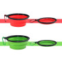 Mangeoire portable en silicone pour animaux domestiques, bol de voyage pour chien, bol pliable pour animal de compagnie