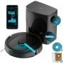Cecotec Robot Aspirateur et Laveur de Sols avec Base AutoVidange Conga 9590 Spin Revolution Ultra Power Home. Navigation Laser