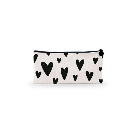 Bonamaison Imprimé Numériquement Pochette à Crayon en Toile avec Fermeture à Glissière