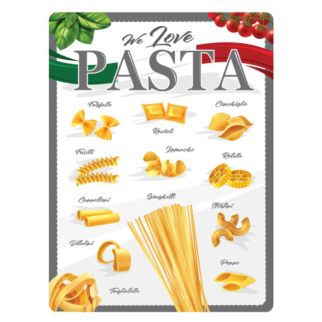 DODINO Plaque Vintage PASTA MENU