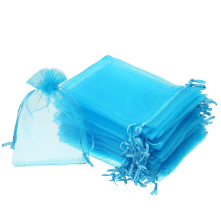 Wady - Lot de 100 sachets en organza avec cordon de serrage pour cadeaux