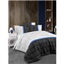 Parure de lit - 1 housse de couette 220 x 240 cm + 2 taies d'oreiller 60 x 60 cm - 65% coton