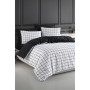 Parure de lit - 1 housse de couette 220 x 240 cm + 2 taies d'oreiller 60 x 60 cm - 65% coton